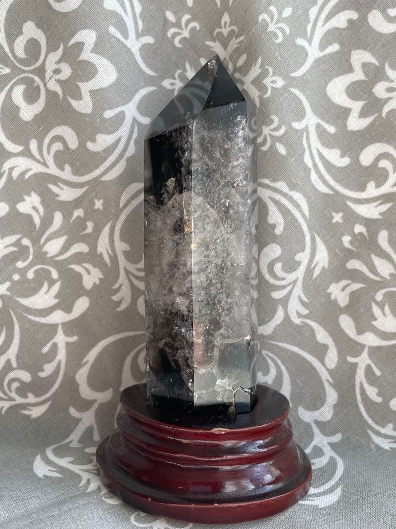 魔除け 邪気祓いに！ 黒水晶 315g 虹 多数 天然石 パワーストーン