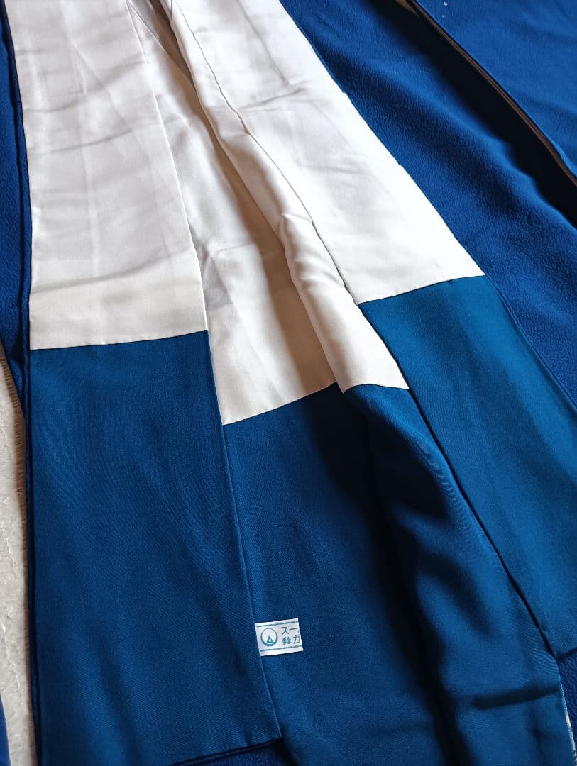 ロイヤルブルー 桜尽くし　金彩技法　振袖フルセット　美品　丈160 裄66