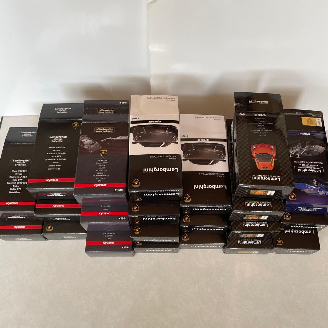 京商 1/64 ランボルギーニ 22台(イオタ，ミウラ，カウンタック等)