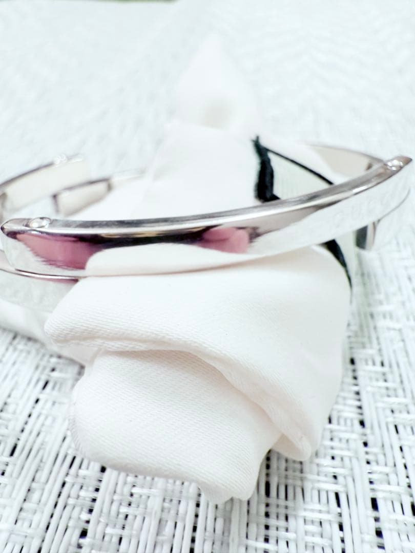 グッチ　バングル　ブレスレット　G ロゴ シルバー 925 バングル