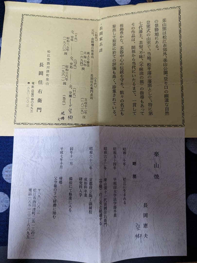 【お値下げ】楽山焼　長岡憲夫（十二代空郷）花入　花生