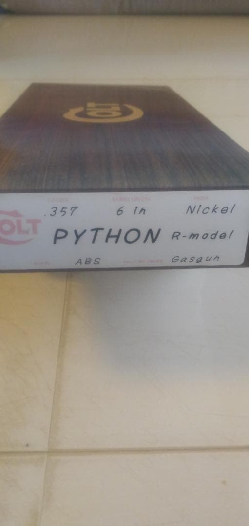カナカワークス、コルトパイソンRモデル、ガスガン。