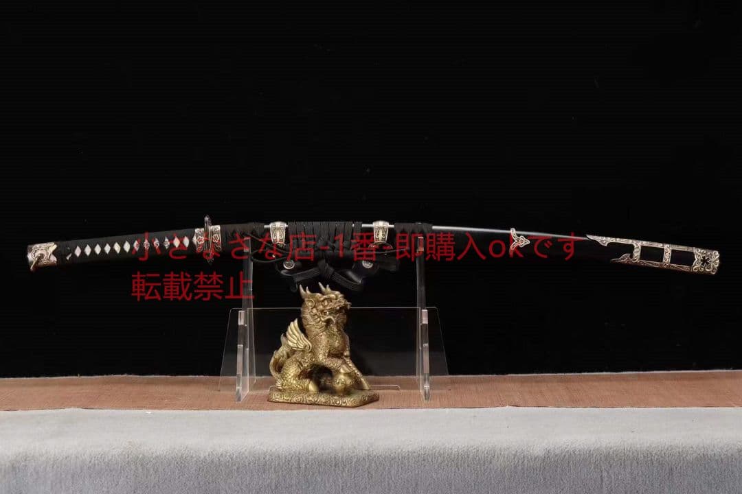 26寸弱反直線紋三色研武士太刀  古兵器 武具 刀装具 日本刀 模造刀 居合刀