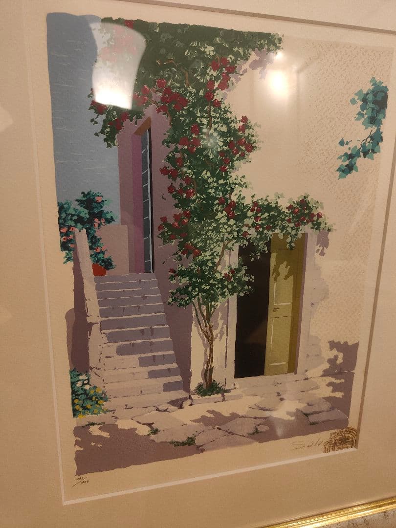 大変希少 版画 シルクスクリーン サルボ 限定部数 131/300 Salvo