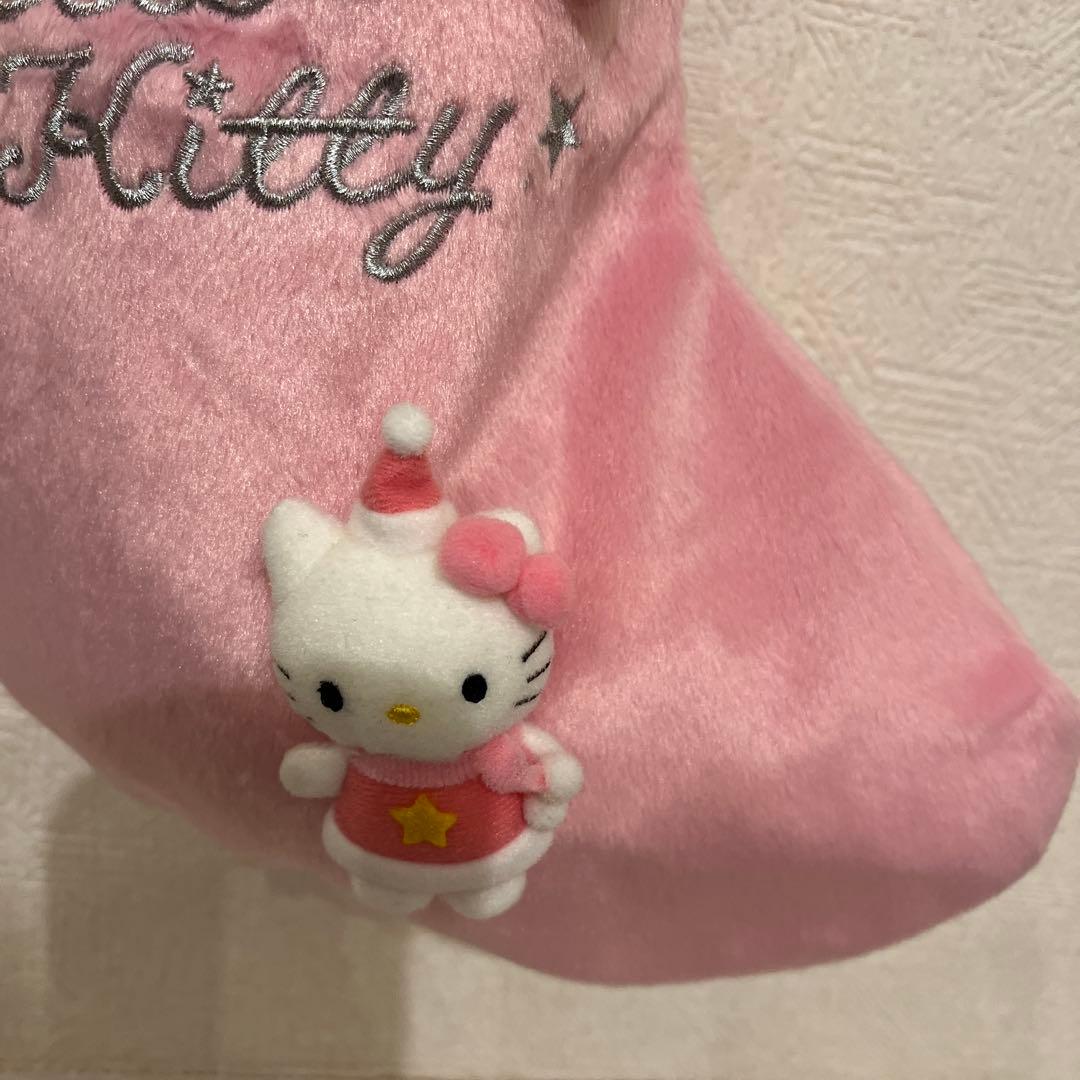 レア‼️ミニサンタキティが付いたビッグキティサンタ くつ下カードタグ付き