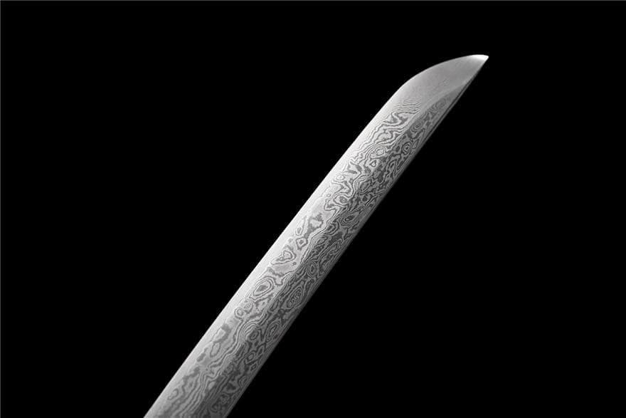 【莫仙】石洗模様スチールコイル模様武士刀 日本刀 模造刀 居合刀