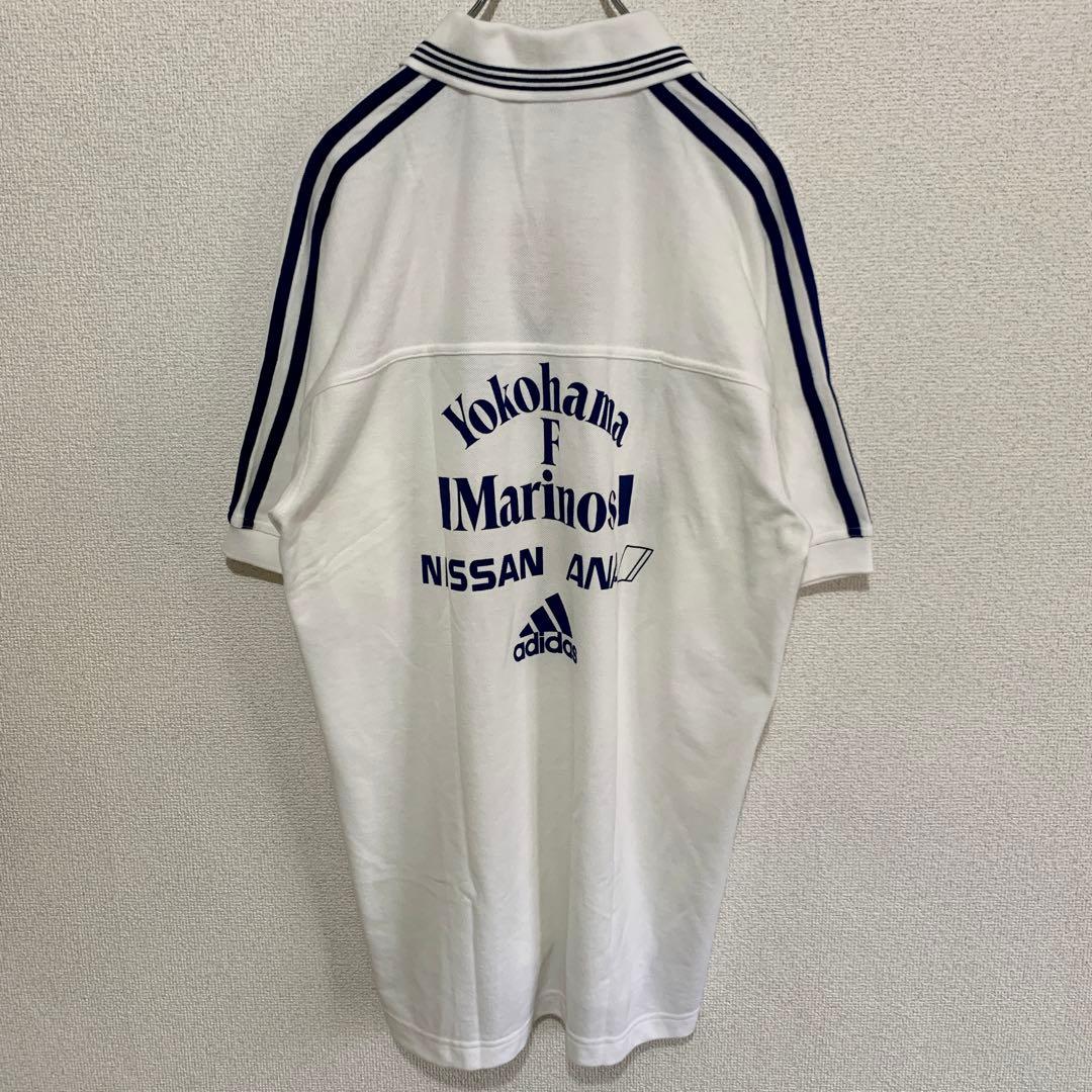 横浜マリノス　 90s adidas ポロシャツ デットストック　XL