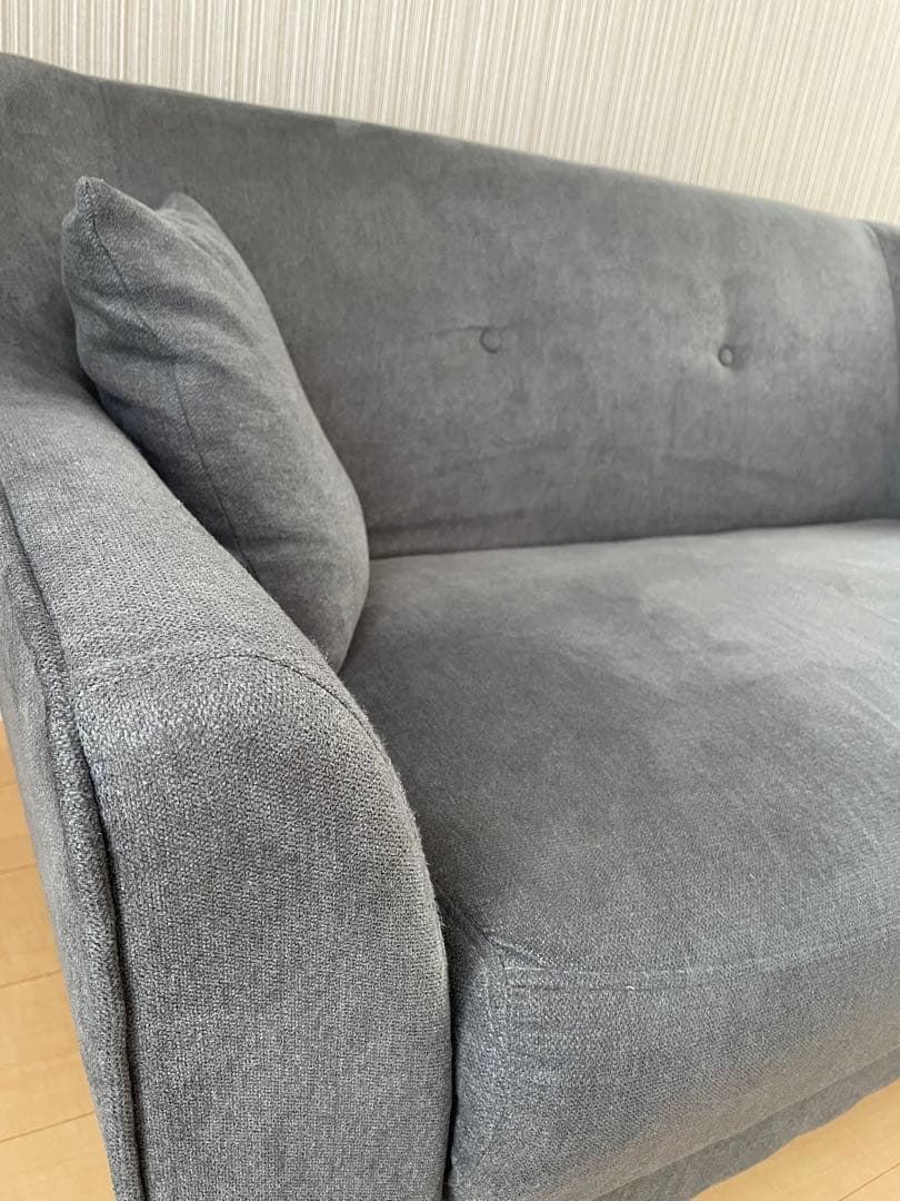 ソファ　2人掛け　　グレー