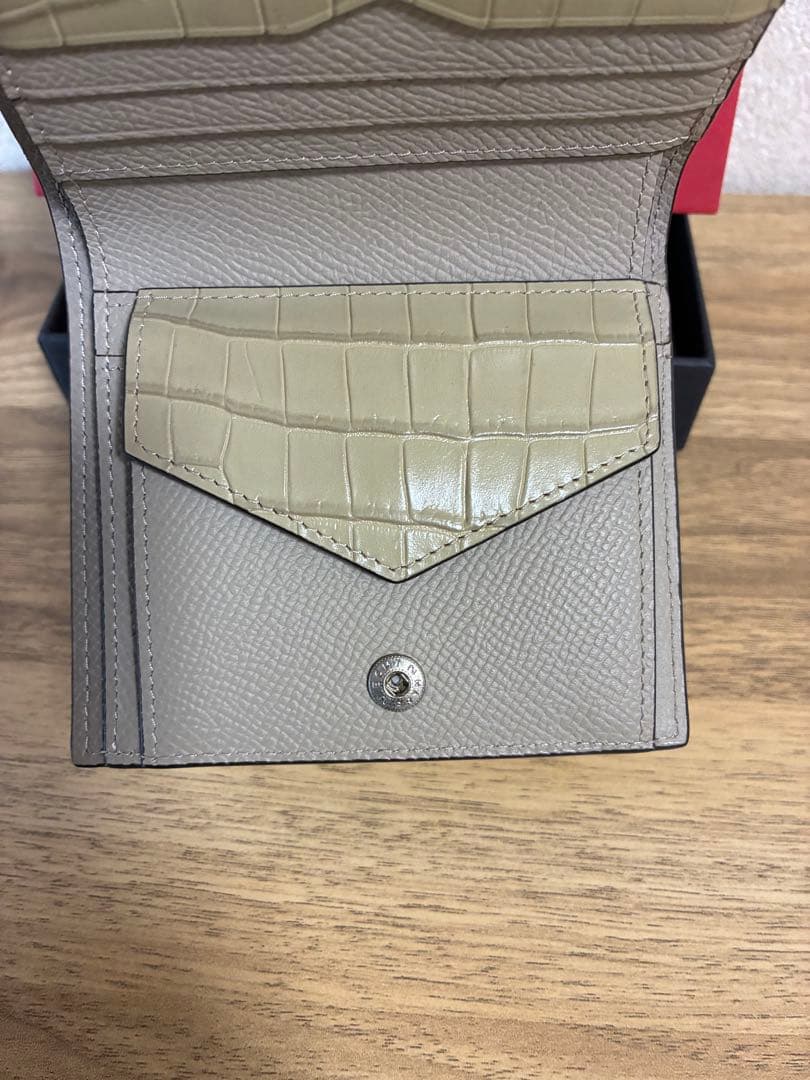 BONAVENTURA グレージュ ノブレッサ クロコ 財布