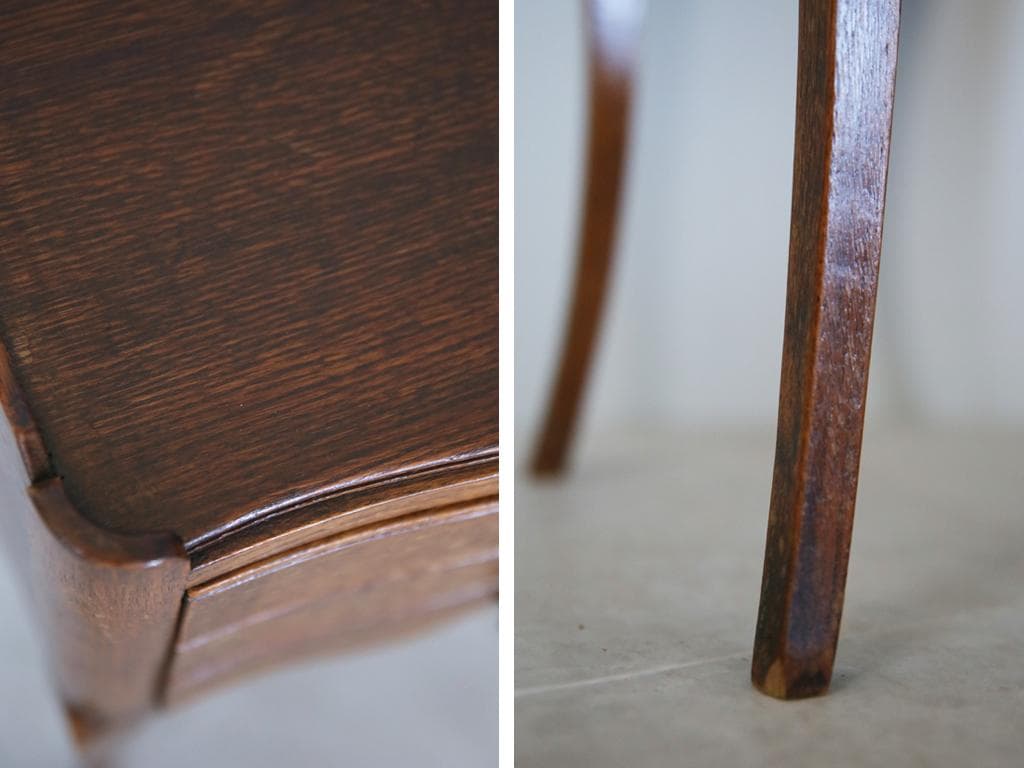 フランスアンティーク木製ベッドサイドキャビネット/ナイトテーブル90-143-3