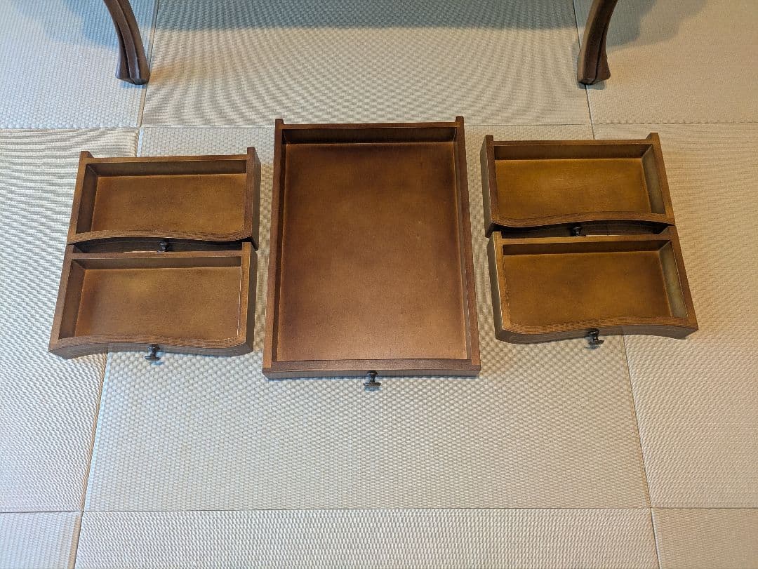 アンティーク ライティングデスク 猫脚 ビューロー 引き出し収納 クラシカル家具