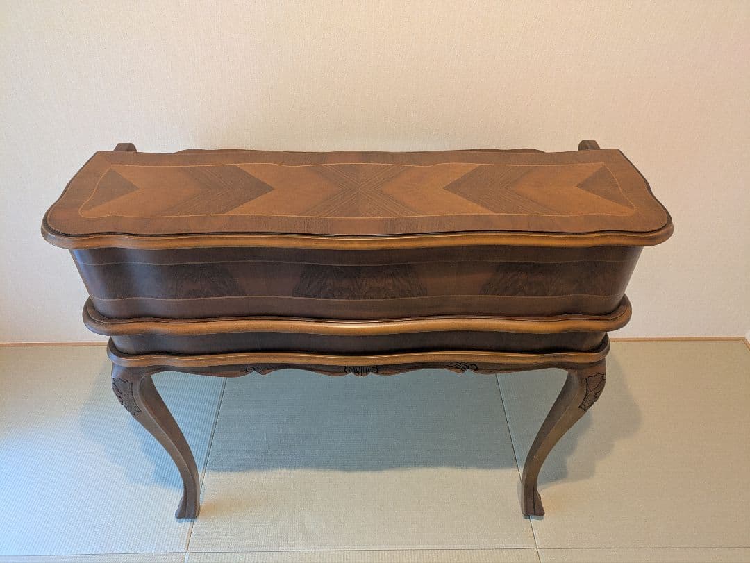 アンティーク ライティングデスク 猫脚 ビューロー 引き出し収納 クラシカル家具