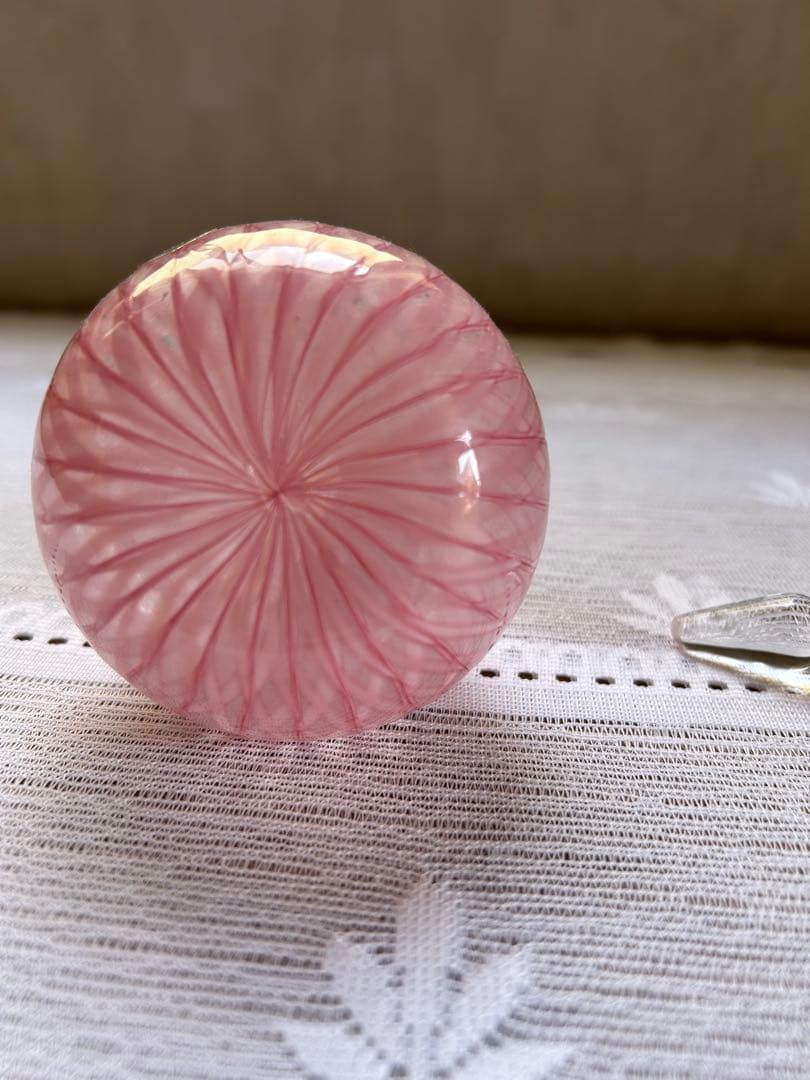 ベネチアングラス ムラーノガラス 香水瓶 ピンクが綺麗
