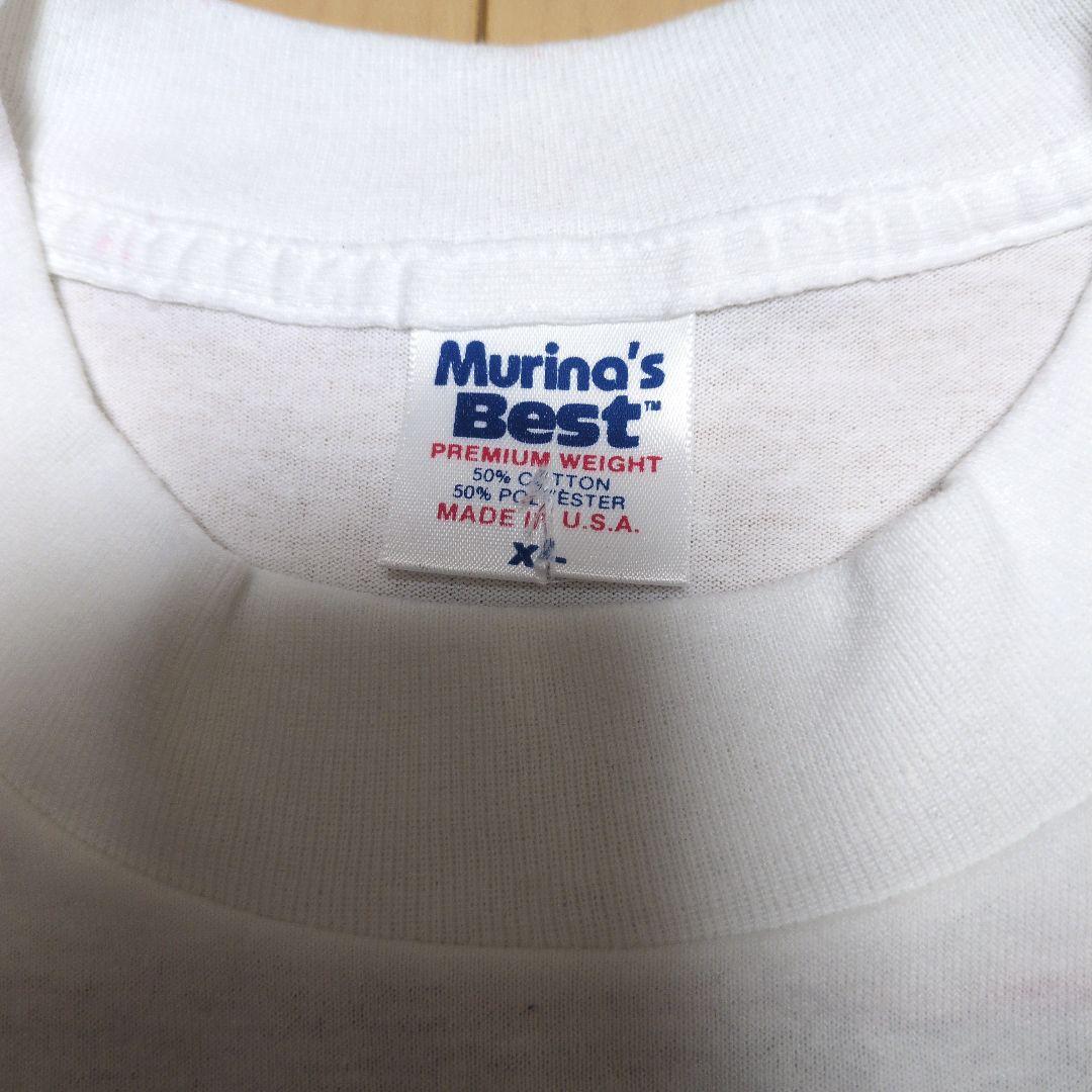 ヴィンテージ oasis オアシス ユニオンジャックロゴTシャツ ホワイト XL