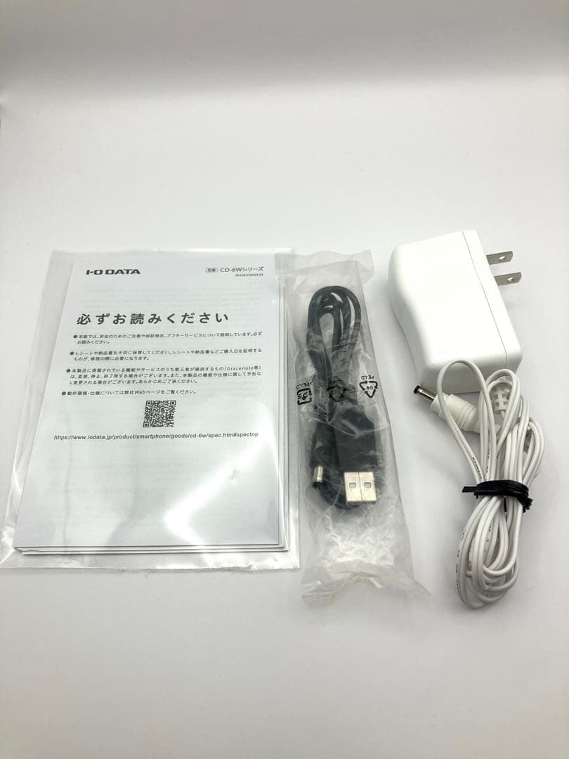 【美品】IODATA CDレコ6 CD-6WW スマートフォン用CDレコーダー