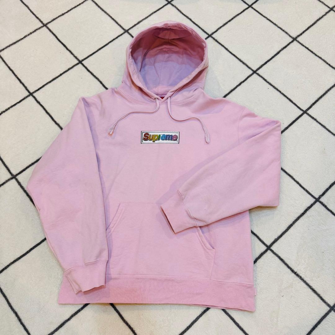 トップス Supreme Bling Box Logo Hooded Sweatshirt