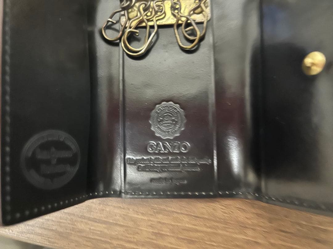 【新品未使用】GANZO ガンゾ シェルコードバン2 キーケース ブラック