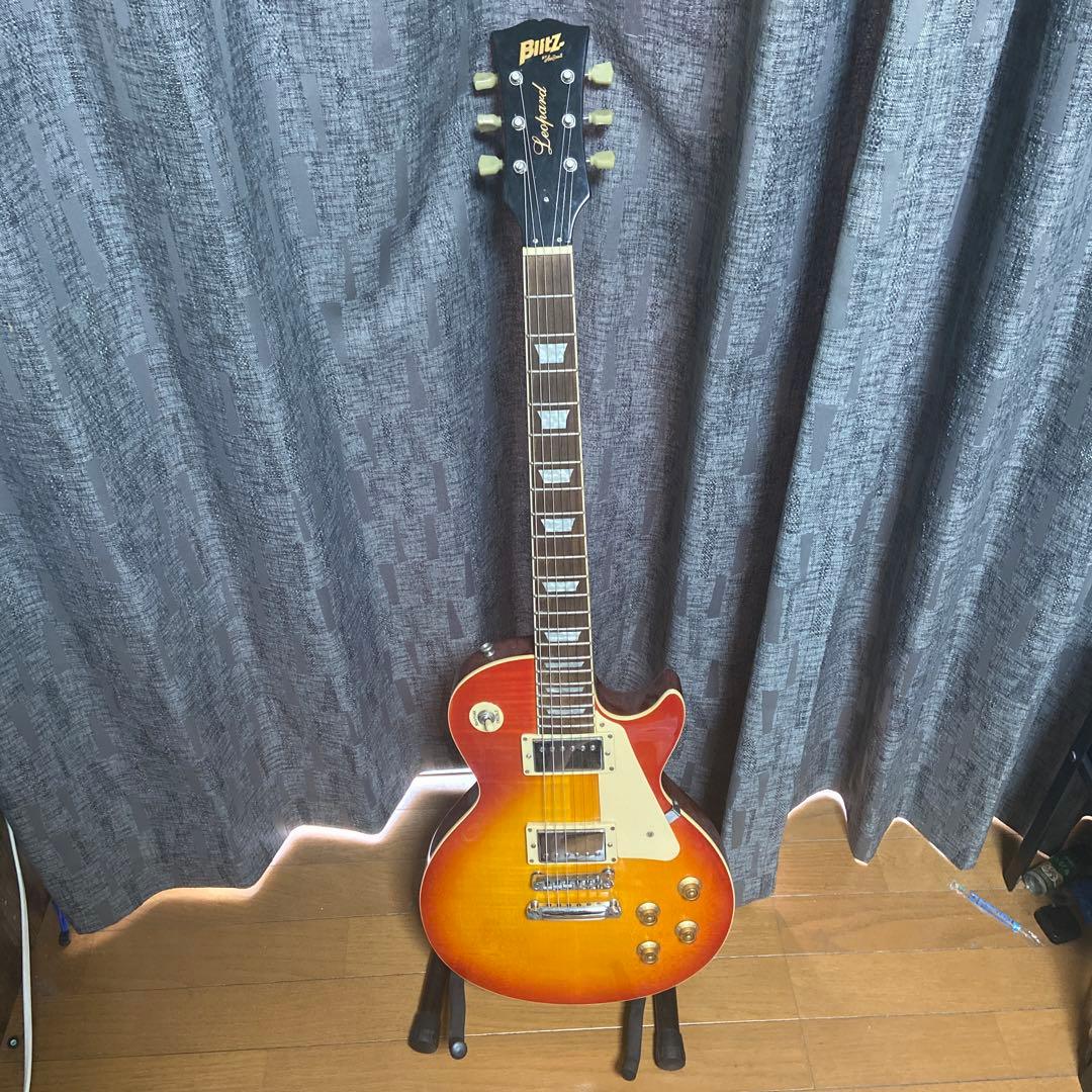 Blitz by aria proII Leopard レスポール　エレキギター