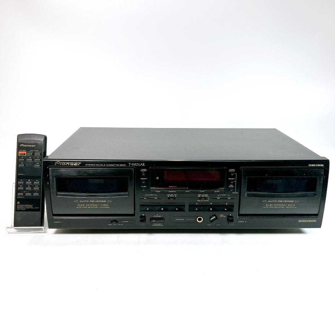 Pioneer T-W01AR ステレオカセットデッキ リモコン付属