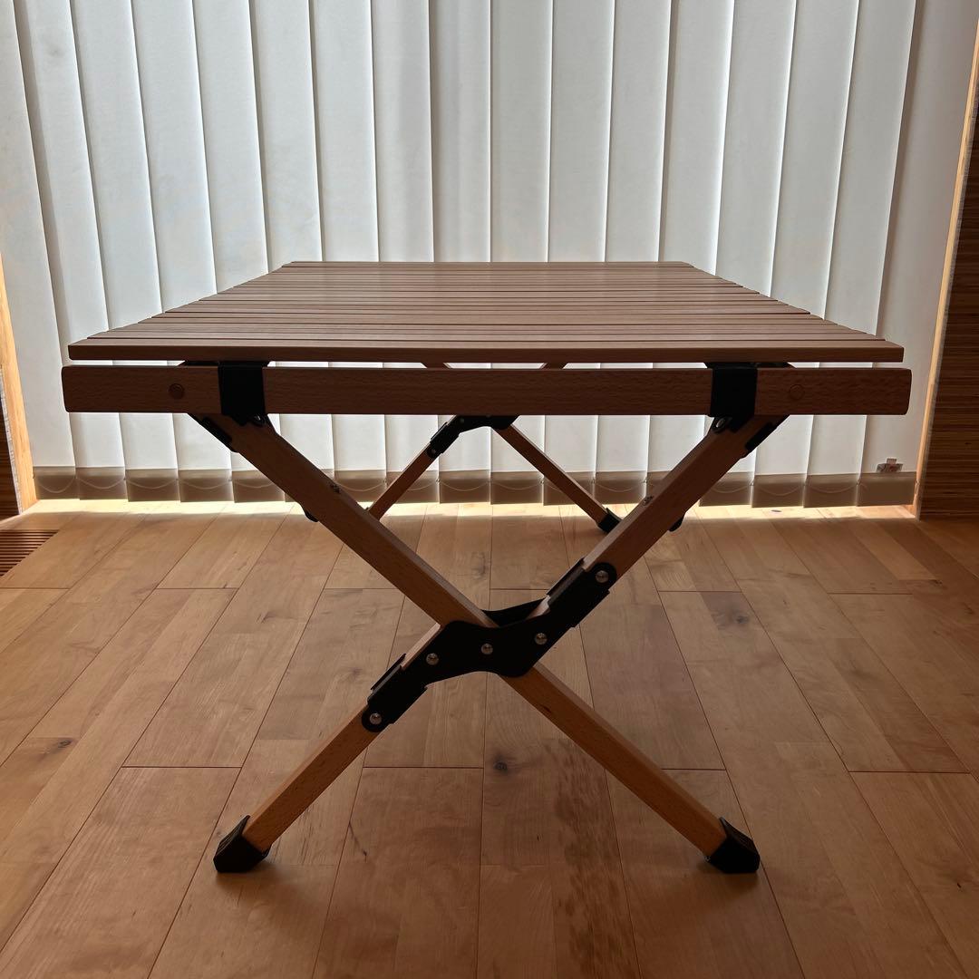 【新品未使用】Hilander（ハイランダー） ウッドロールトップテーブル　90