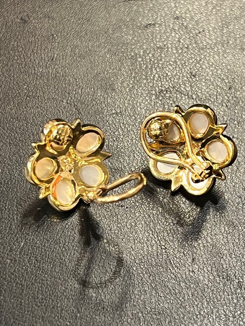 希少　MIKIMOTO ミキモト　ピクウェ　シェル.パール　イヤリングK18刻印