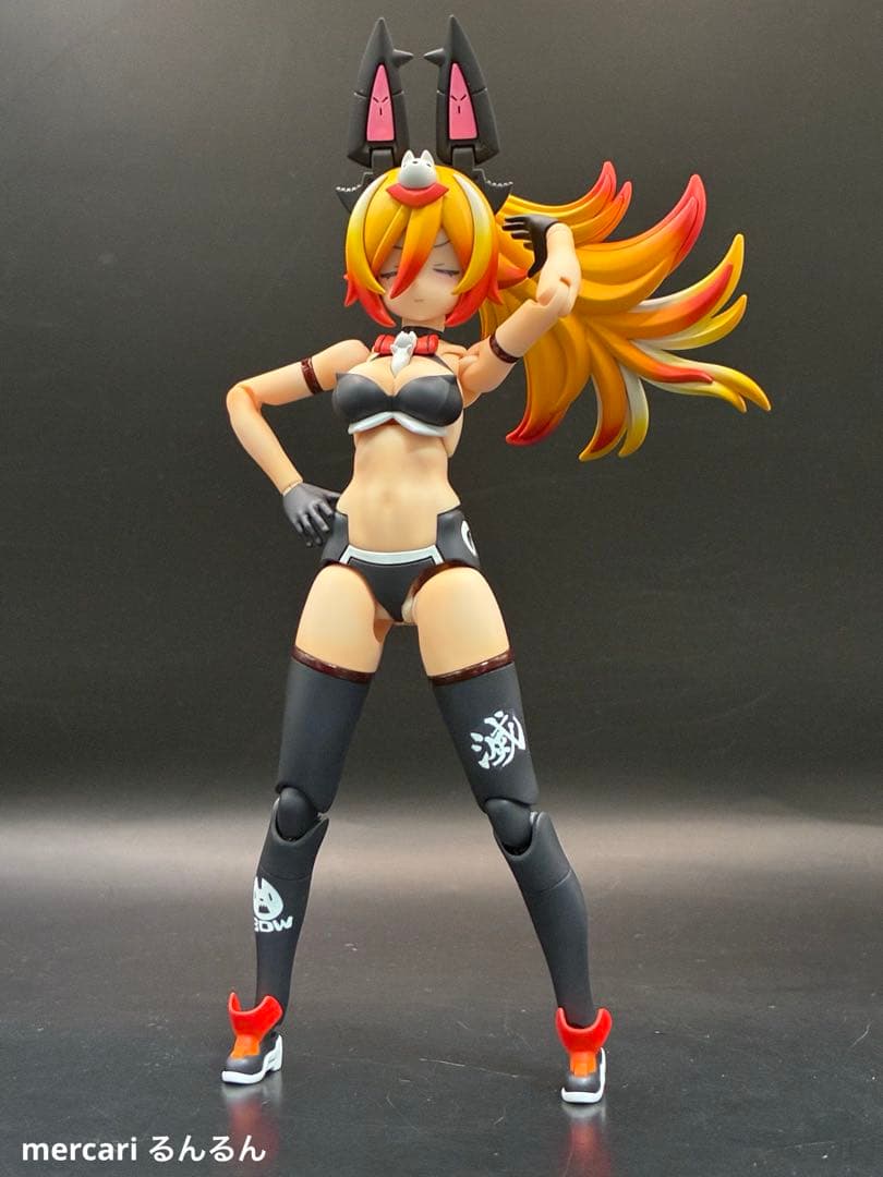 メガミデバイス　PUNI☆MOFU ラン　塗装完成品　煉獄カラーver