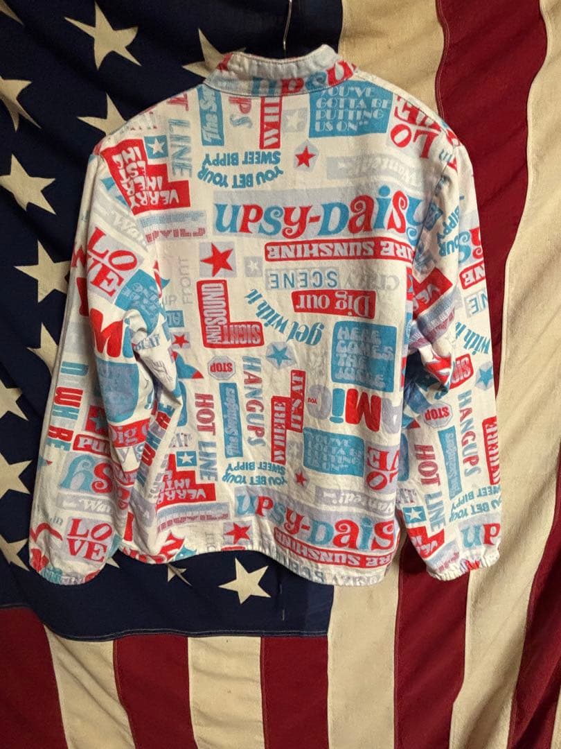 ビンテージ60sSIRJAC総柄ジャケット古着モンスターpopサーフbud