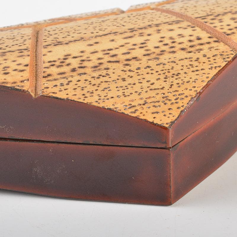 茶道具　加賀蒔絵師　中谷秀斉作　即中斉好　竹　菖浦香合　共箱　V　6635