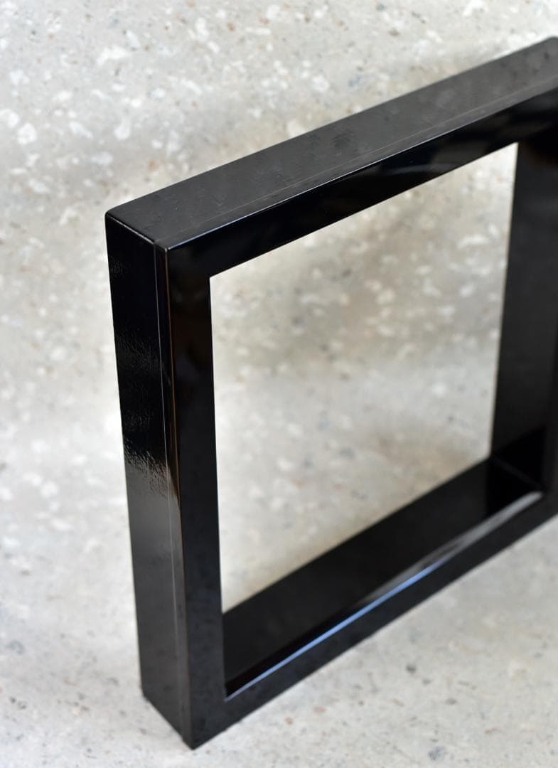 輪島塗、山口清次作真塗炉縁【極上品】　囲炉裏/お茶道具