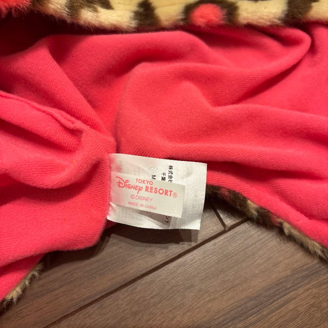 Disney マフラーキャップディズニー ミニー ヒョウ柄 マフラー レオパード