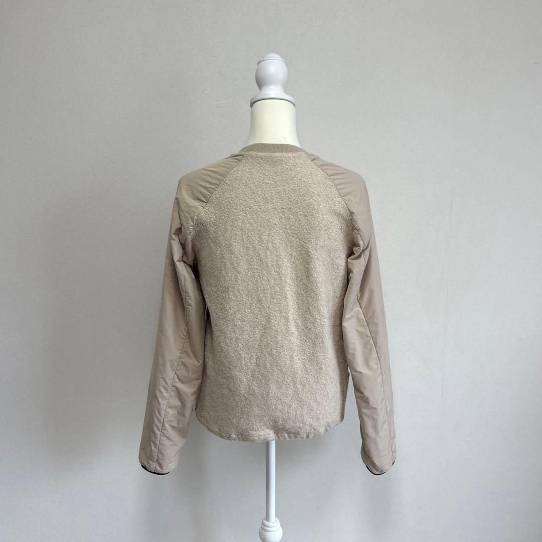 WAAC ウール ボア 異素材ドッキング プルオーバー 暖かい ワック 中綿