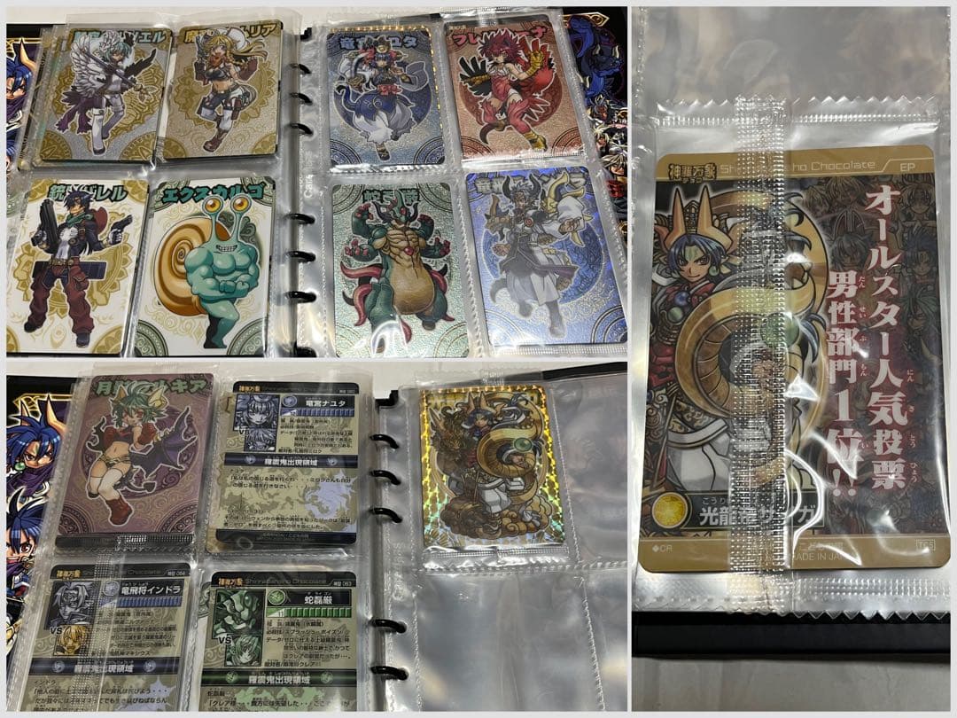 神羅万象チョコ カード100枚以上 まとめ ＋ カードファイル セット