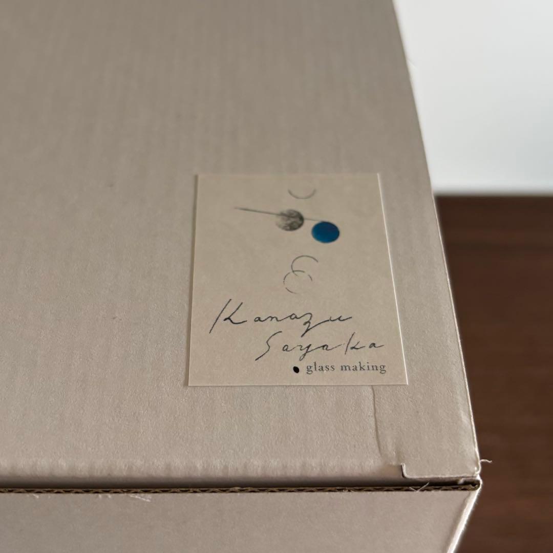 ◻️ガラス作家 金津沙矢香さん◻️ガラスのおひな様 南天◻️新品未使用