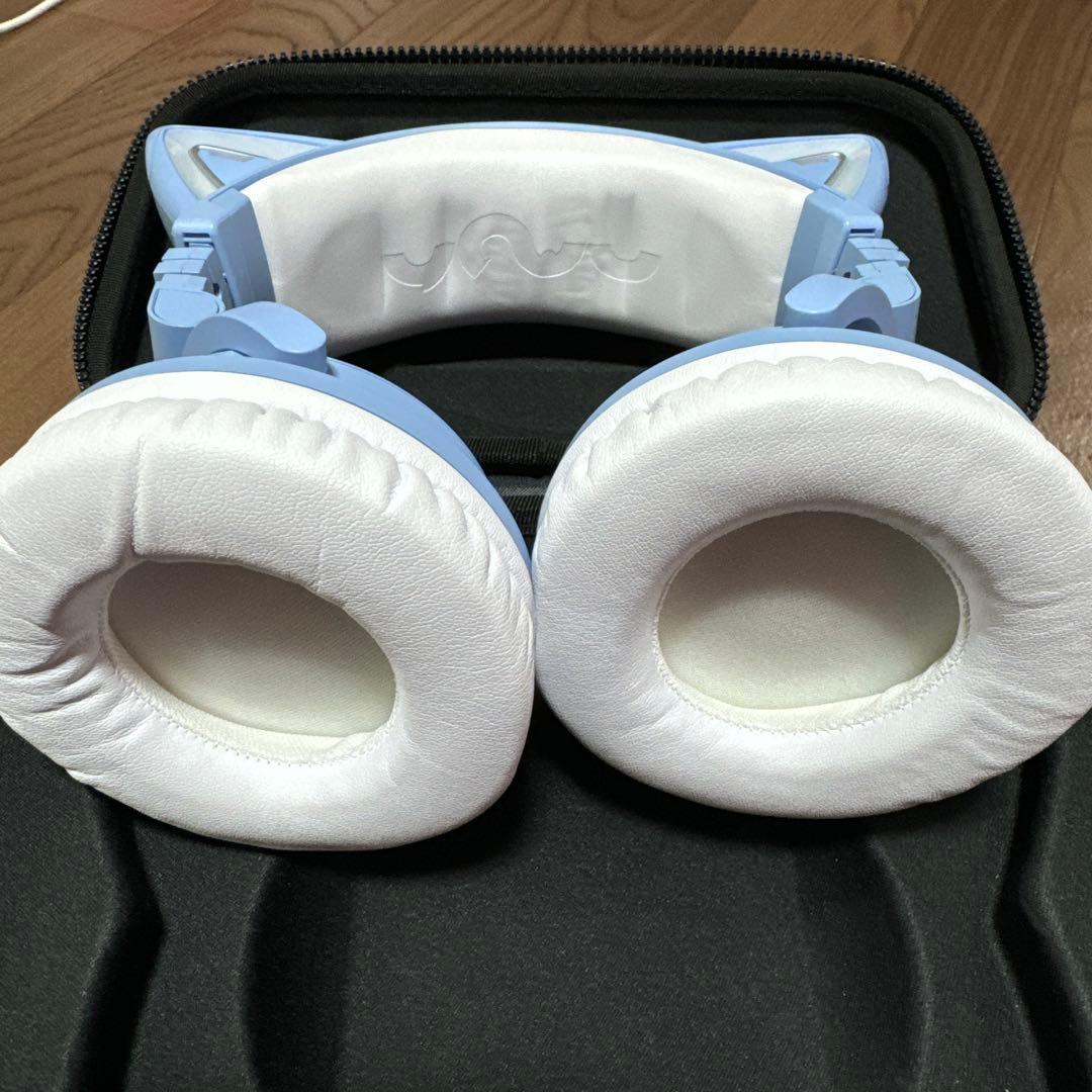 YOWU 猫耳ヘッドホン ブルー