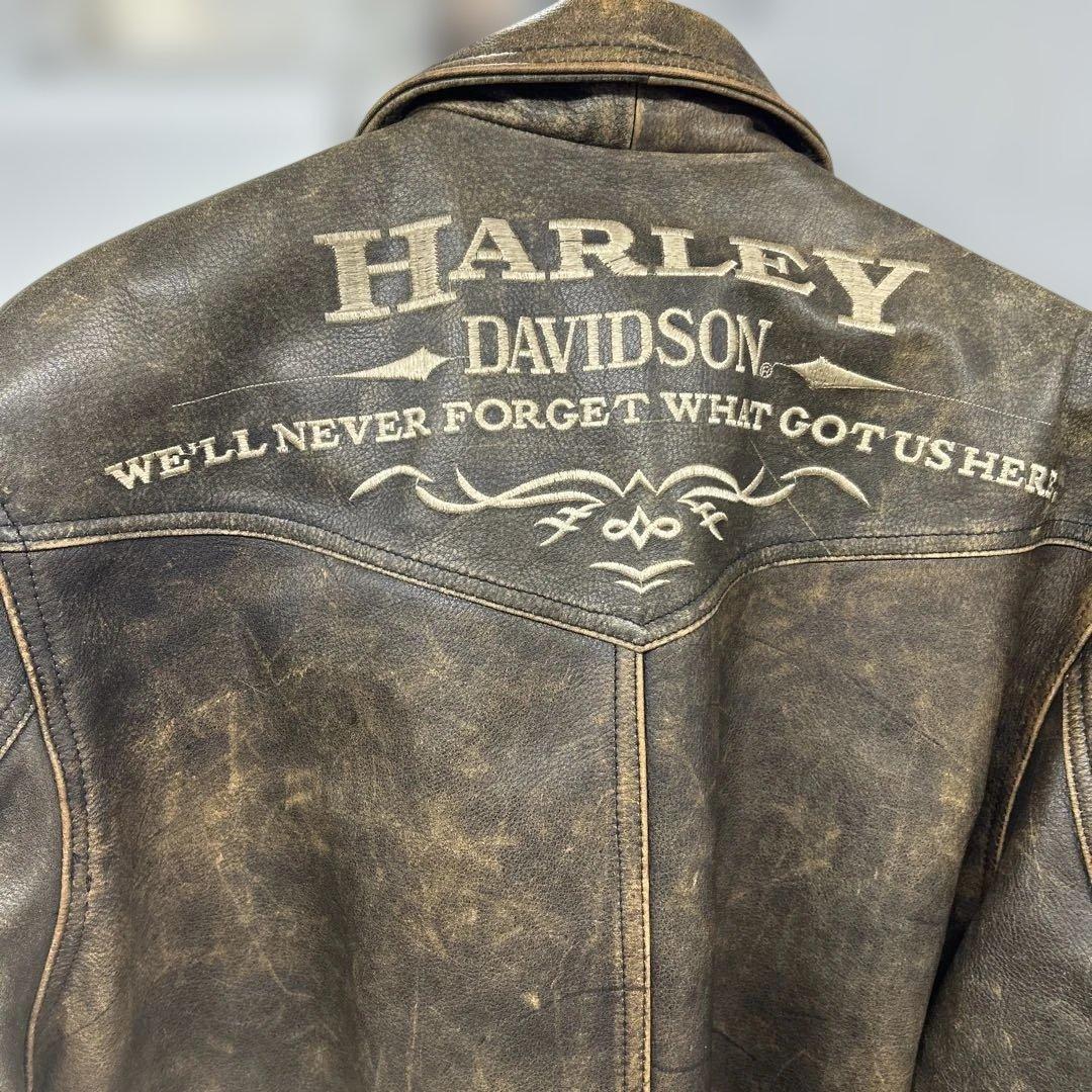 S*8様 ハーレーダビッドソン シングル ライダース レザージャケット 革ジャン