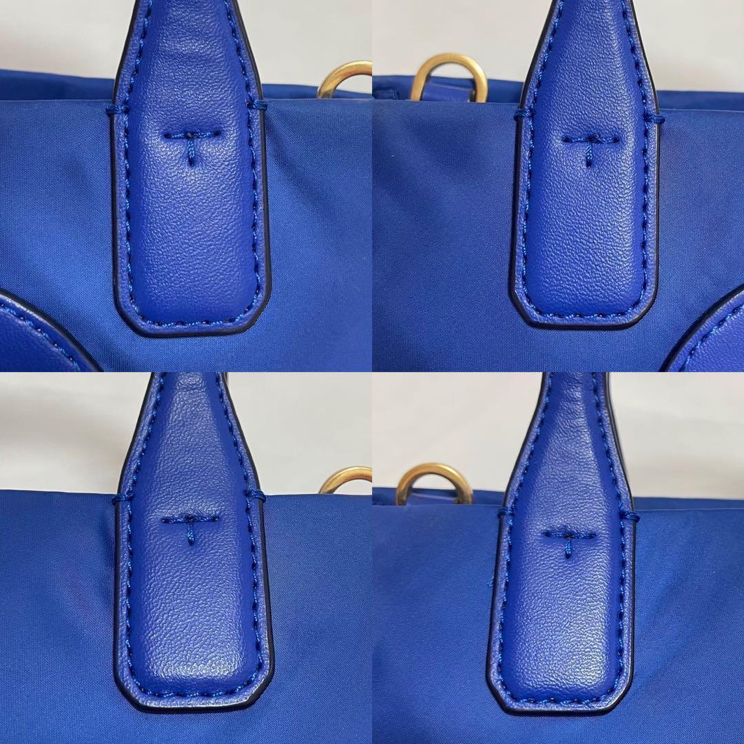 【美品】トリーバーチ エラ 2way ショルダーバッグ レザー×ナイロン 肩掛け