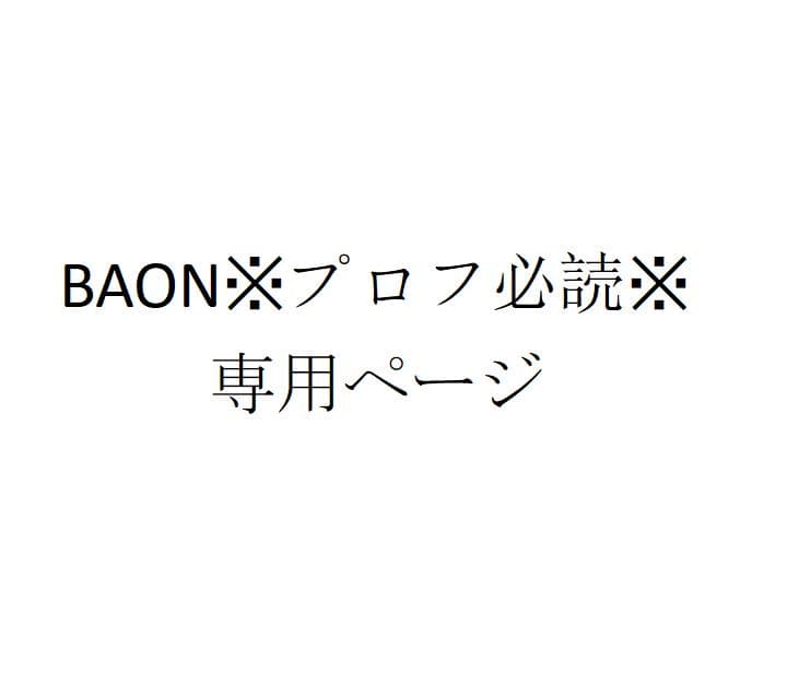 BAON※プロフ必読※ 100セット　５００点