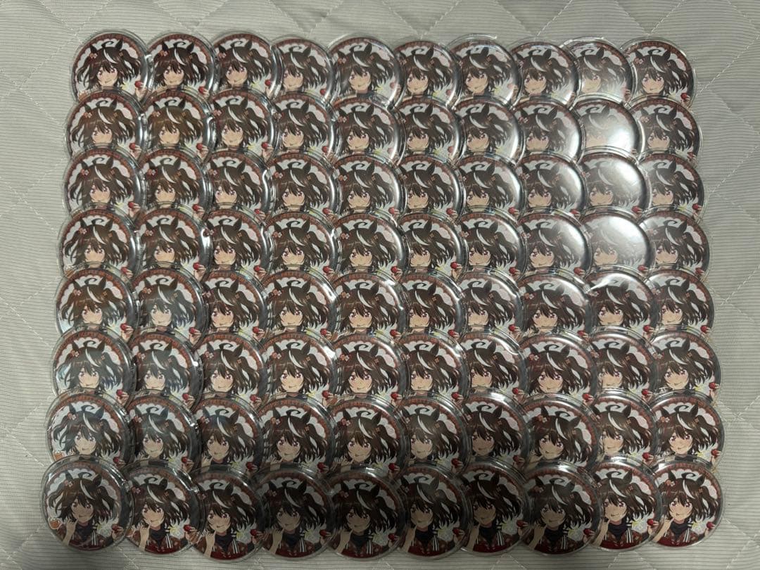 ウマ娘　キャラバッジコレクション　アニメイトフェア キタサンブラック 缶バッジ