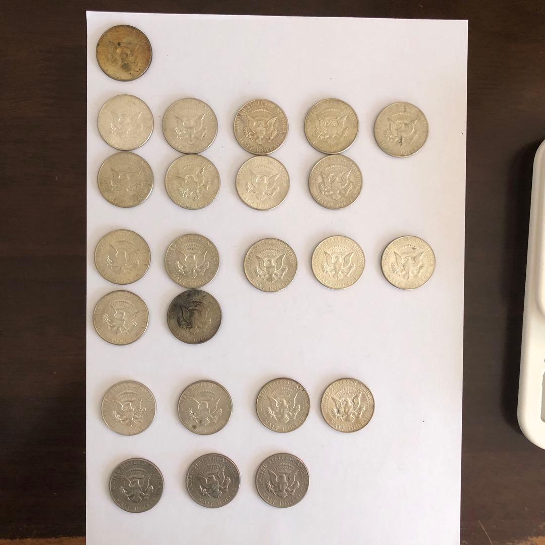 ハーフダラーケネディ 銀貨・硬貨　アメリカ 24枚（バラ売りご相談）