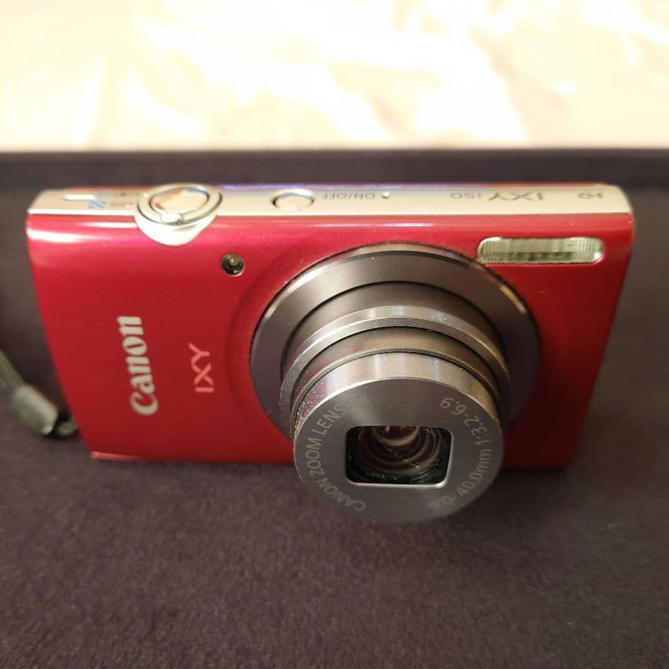 Canon IXY150 コンパクトデジタルカメラ レッド 付属品完備