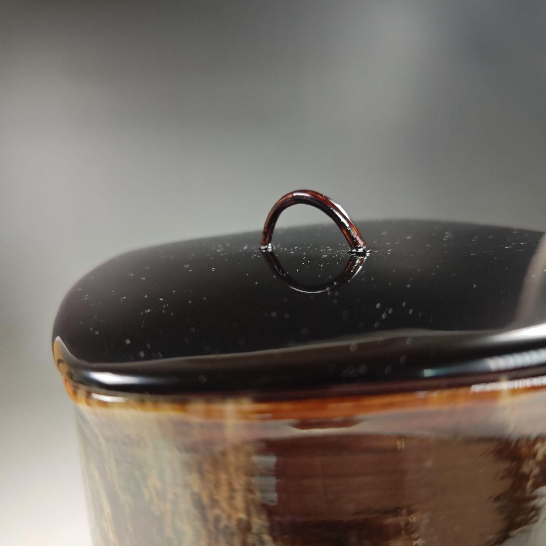 イ695 水指『翠峰造』『大徳寺　藤井誡堂　銘　雲◯　極箱』『高取菱形　塗蓋　』