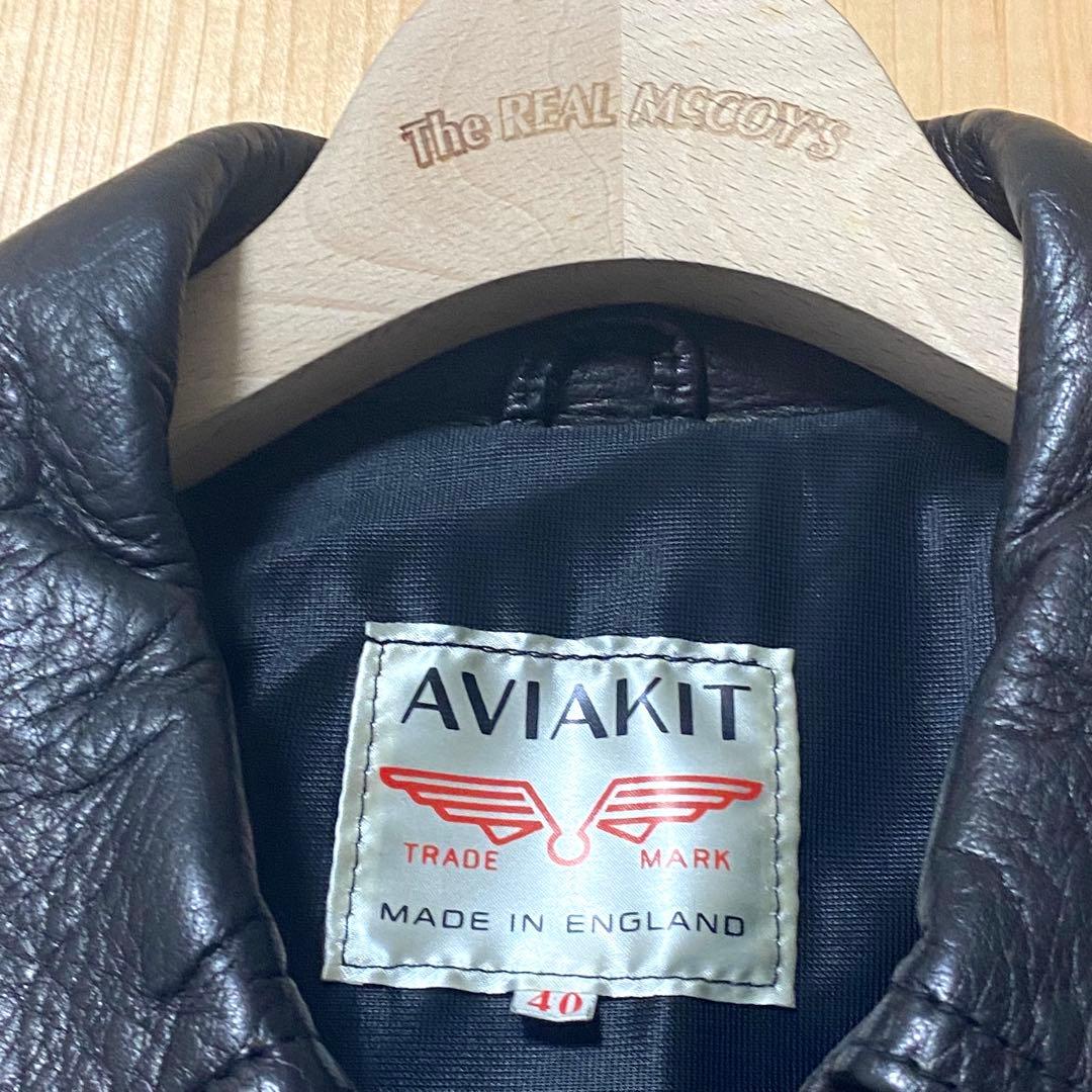 [レア美品]ルイスレザーリアルマッコイズドミネーター40ディアスキン黒