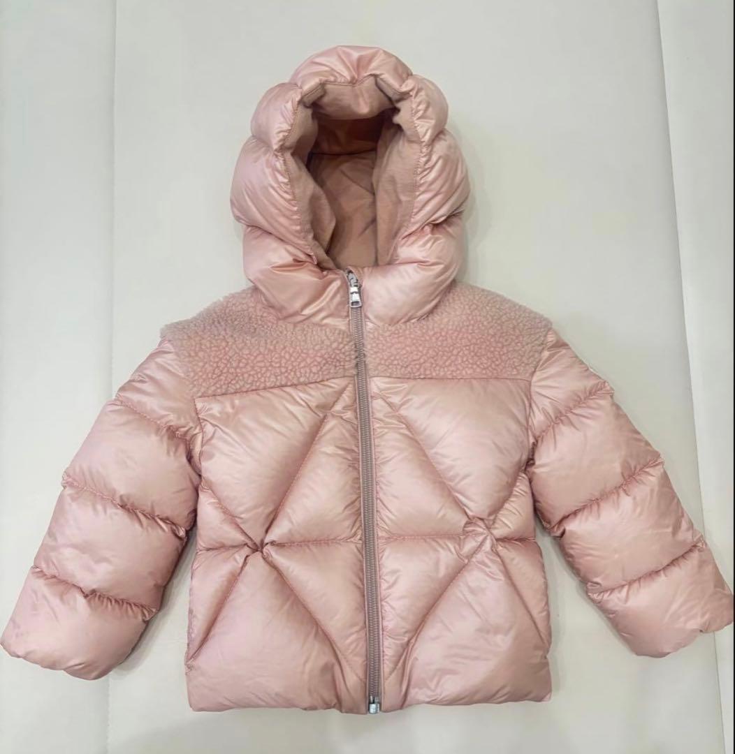 り*こ様 MONCLER ピンク ダウンコート 80