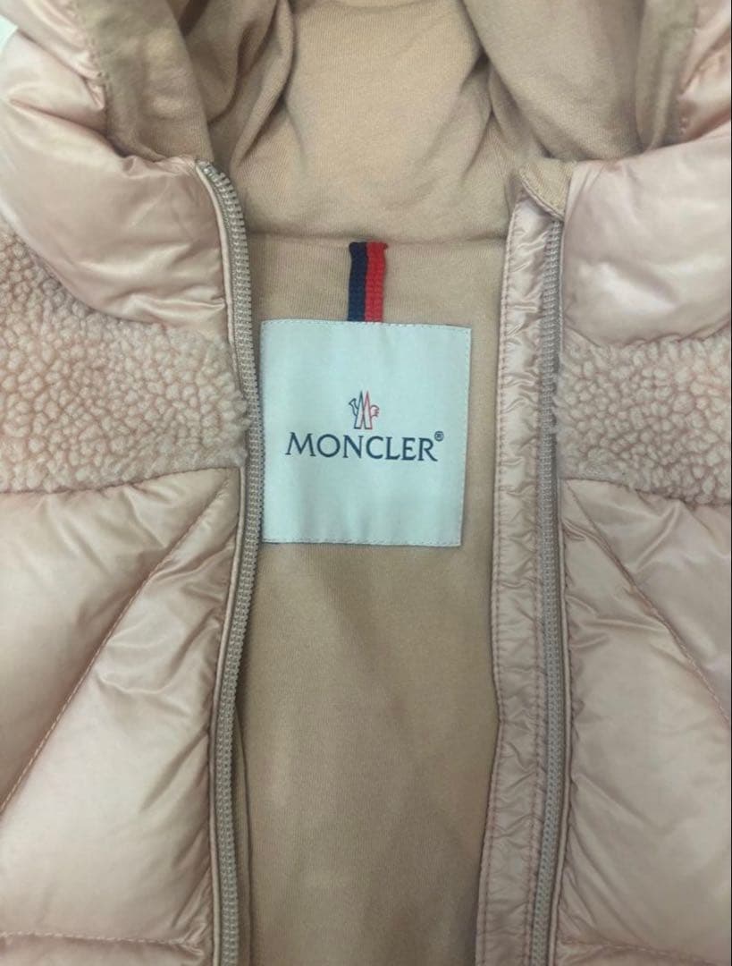 り*こ様 MONCLER ピンク ダウンコート 80