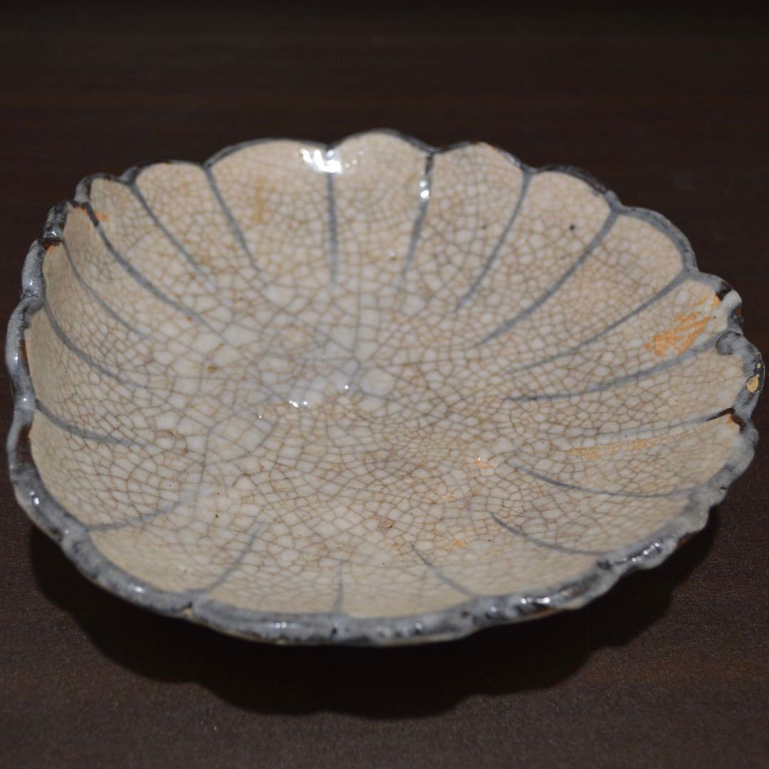 絵瀬戸　菊花型皿