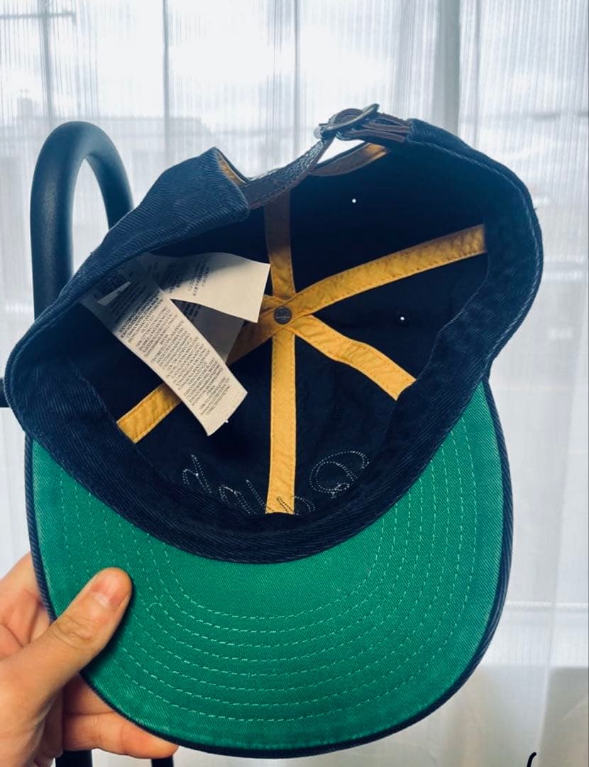 Ralph ネイビー 刺繍ロゴ ベースボールキャップ
