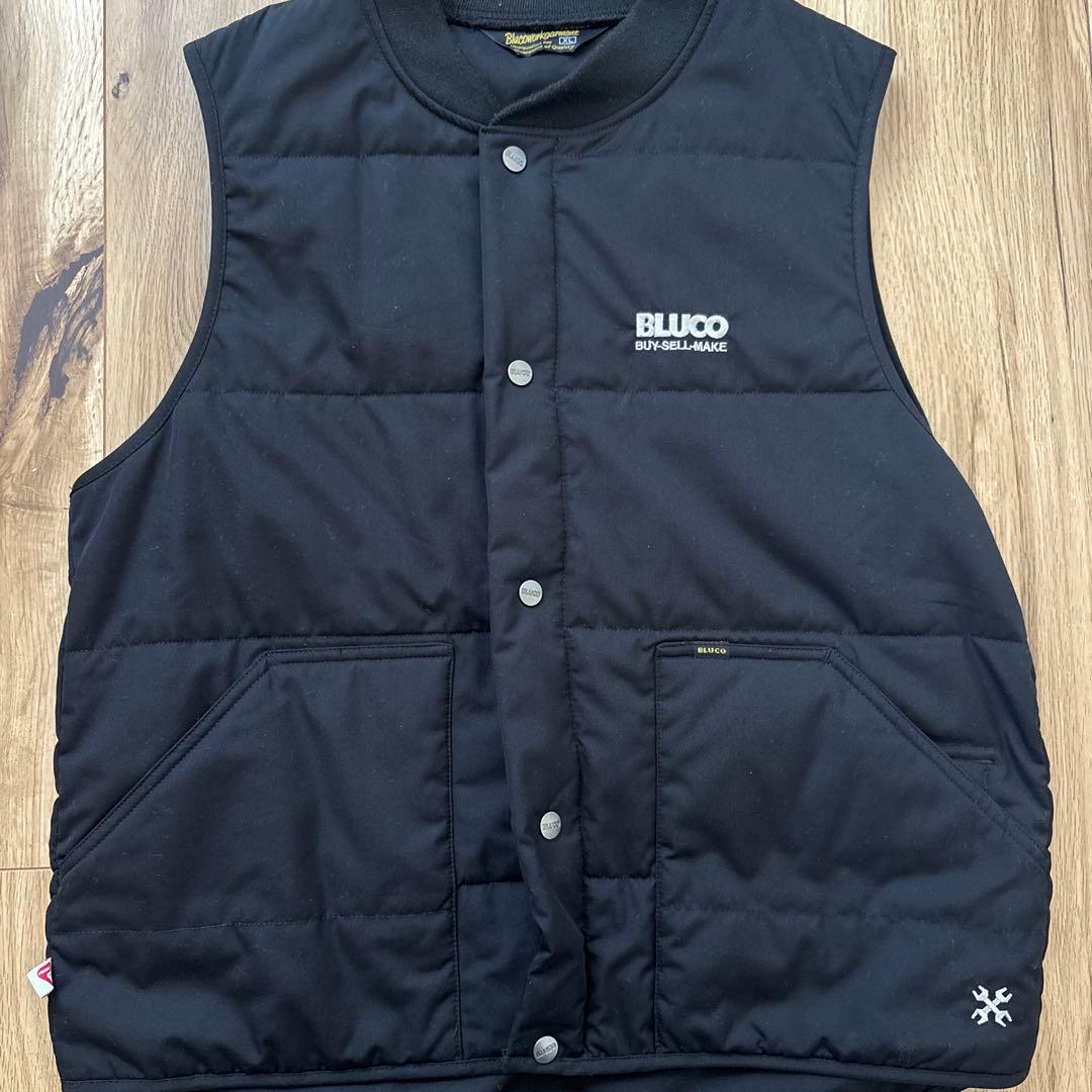 BLUCO ブラックキルティングベスト XL