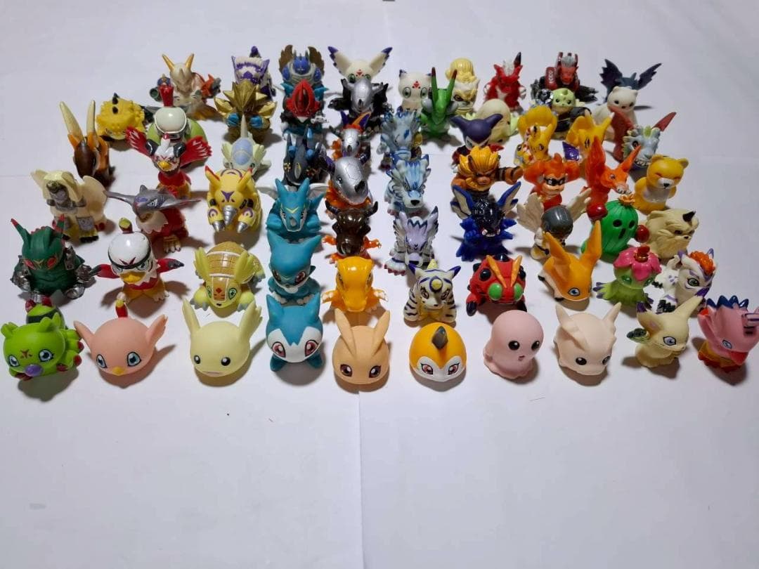 デジモン 指人形 フィギュア 64体 まとめ売り 大量 セット レアあり