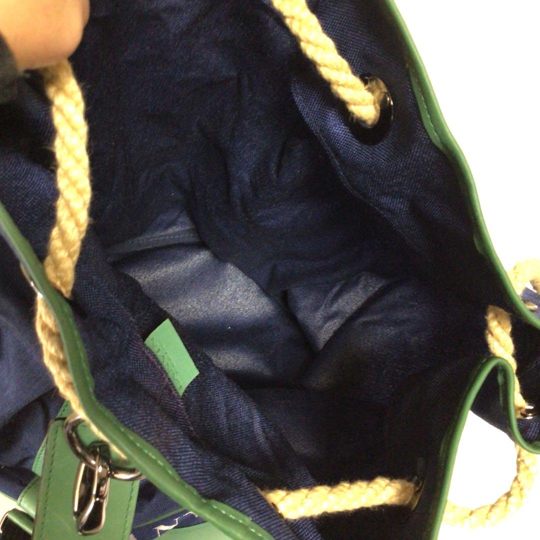 LANVIN SPORTS ショルダーバッグ ネイビー/グリーン