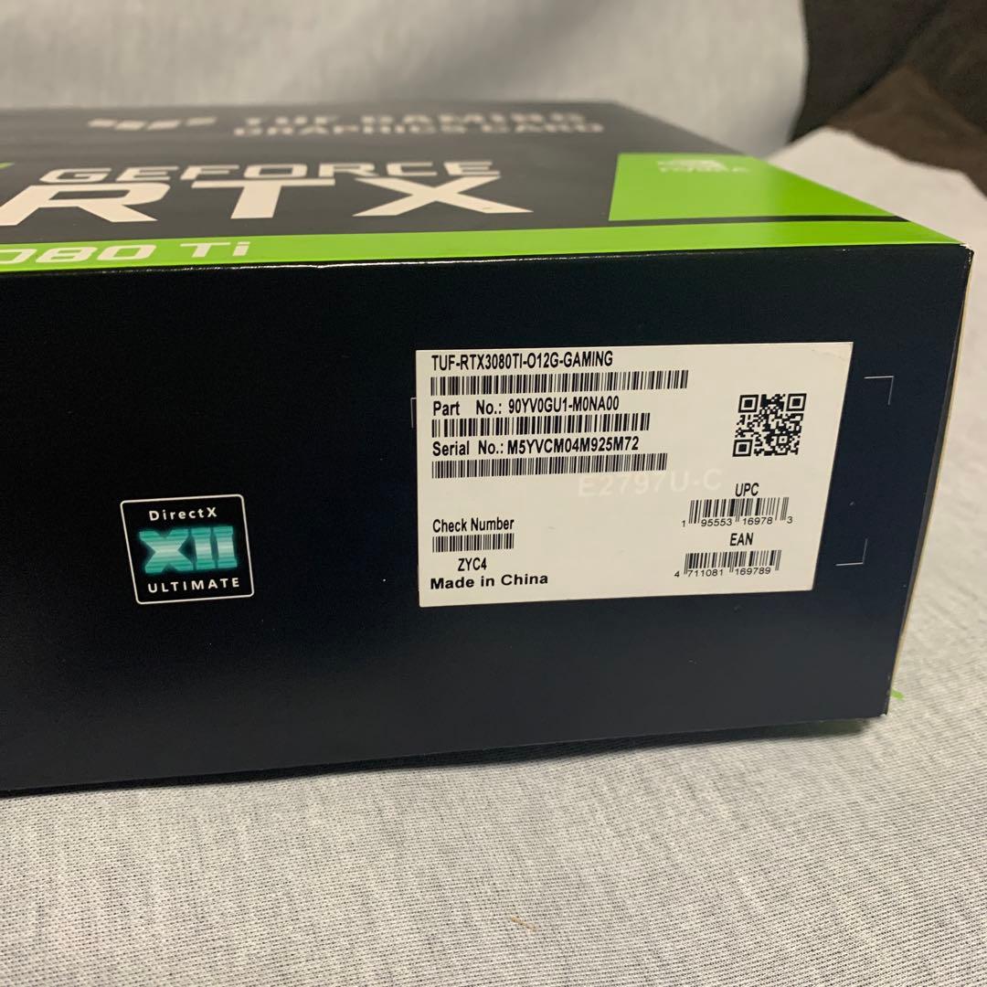 グラフィックボード・グラボ・ビデオカード ASUS TUF Gaming GeForce RTX 3080 Ti 12GB